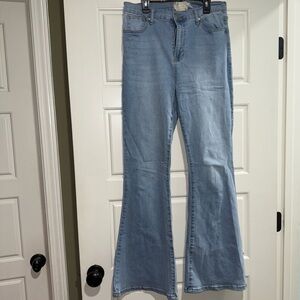 Altar'd State Light Blue Flare Jeans inseam 32”